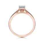 Pierścionek z różowego złota z diamentami AJPZ_080